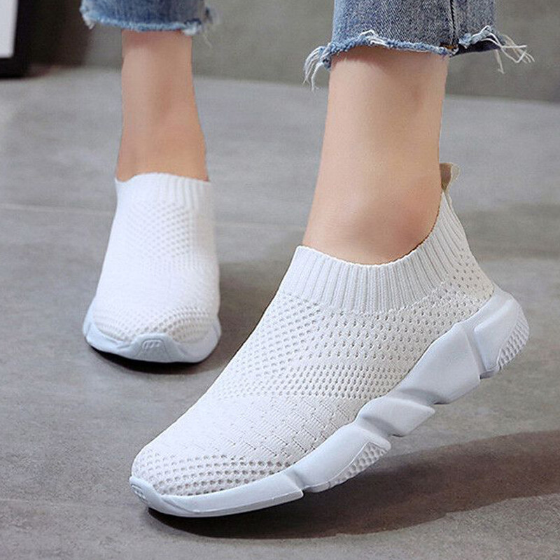 Pantofi de damă, pantofi de mărime mare, pantofi de gimnastică cu tocuri joase, pantofi de gimnastică pentru femei, pantofi vulcanizați, pantofi casual, pantofi cu șosete, pantofi albi pentru femei