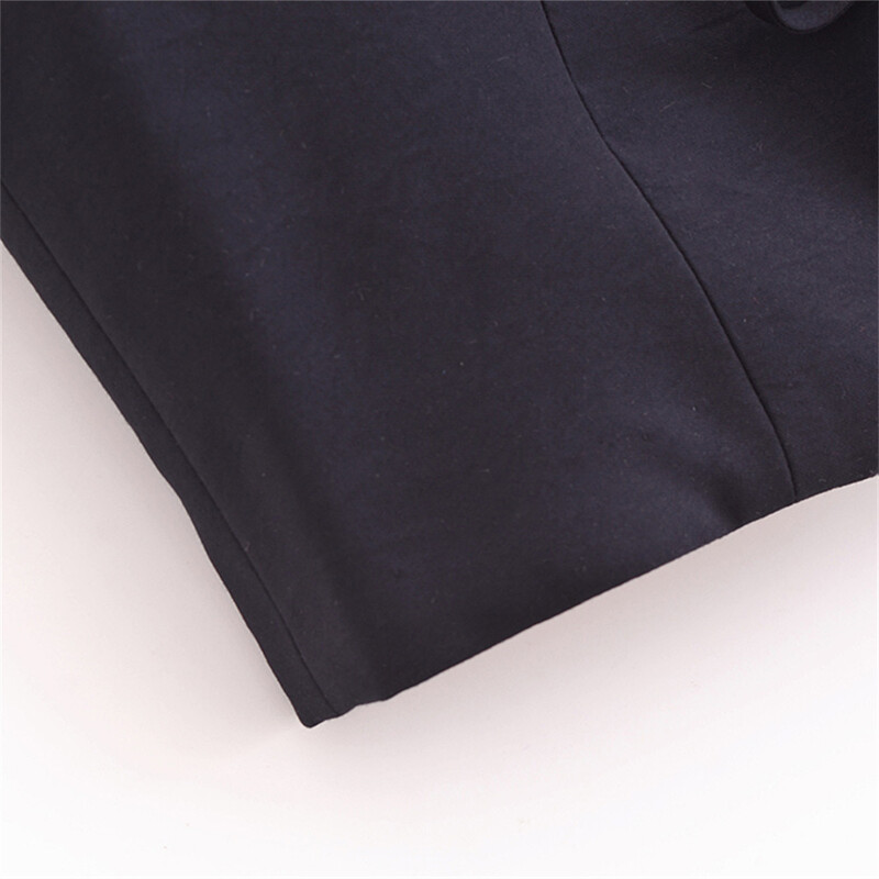 Vestă elegantă cu șireturi cu fundă pentru femei, toamnă, cu decolteu în V, jachetă subțire fără mâneci, crop top, blazer, vestă Y2K