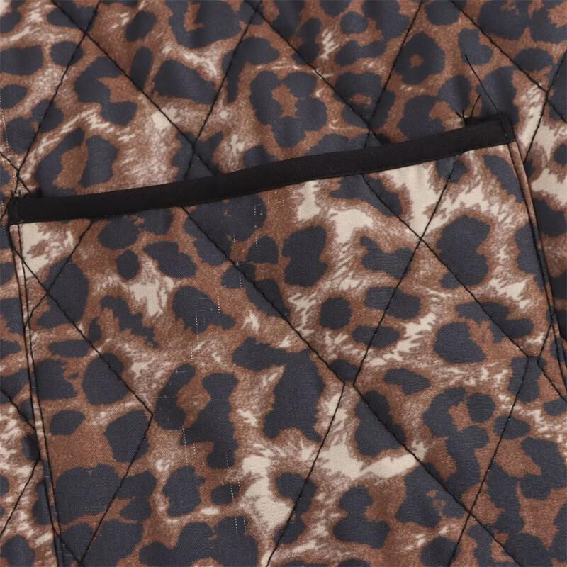 Vestă de damă UNIZERA vestă vestă fără mâneci cu decolteu în V șiret, buzunar decorat cu model animal, vestă nouă de toamnă