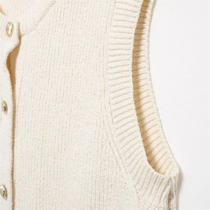 Femei Cardigan Tricotat Tank Top Moda Femei Chic Elegant Streetwear Femei Pulover Top