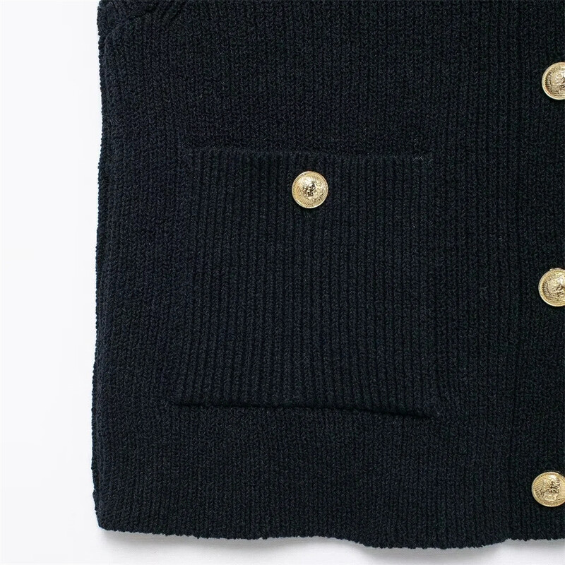 Femei Cardigan Tricotat Tank Top Moda Femei Chic Elegant Streetwear Femei Pulover Top