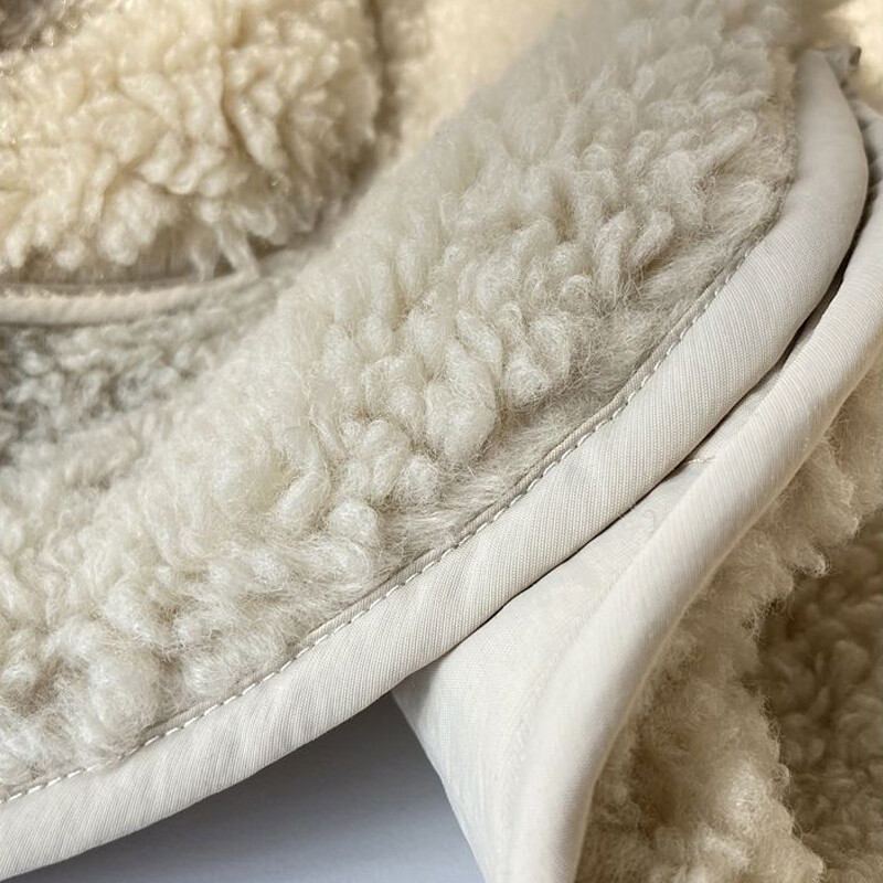 Dvipusės Nešiojamos Liemenės Rudens žiema Moteriškos sagos Liemenė Avinėlio plaukai Termiškai Šilti Stori Fleece Striukė be rankovių Moteriški paltai