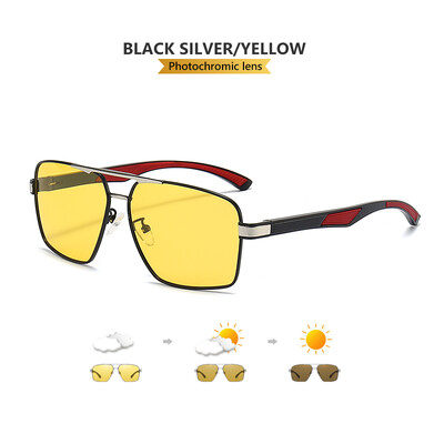 Öönägemisprillid Fotokroomsed päikeseprillid Polariseeritud kollane lääts UV400 Sõiduprillid Autojuhtidele Sport Mehed Naised Oculos