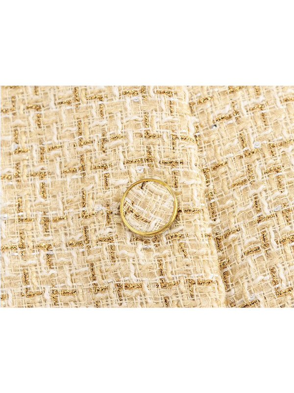 TRAF Vestă în carouri elegante de toamnă pentru femei, cu curea, la modă, la birou