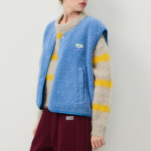 Vestă caldă pentru damă, fără mâneci, vestă de blană. Jachetă, cu un singur piept. Îmbrăcăminte de exterior Noutăți coreeane Comentarii Haine Toamnă Iarnă