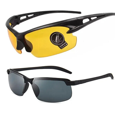 2TK Öönägemisprillid Musta raamiga Meeste Päikeseprillid Naiste Sport Päikeseprillid Välisarvuti juht Öökrillid Kaitseprillid Hulgimüük