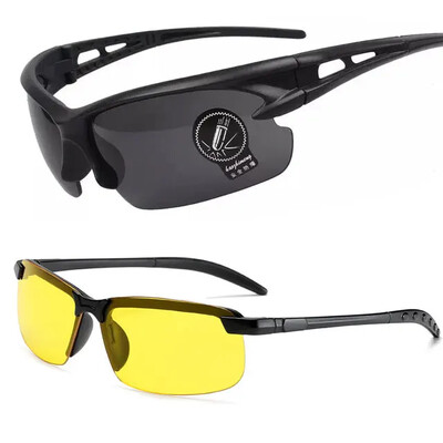 2TK Öönägemisprillid Musta raamiga Meeste Päikeseprillid Naiste Sport Päikeseprillid Välisarvuti juht Öökrillid Kaitseprillid Hulgimüük