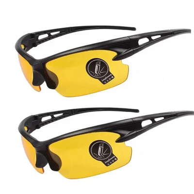 2TK Öönägemisprillid Musta raamiga Meeste Päikeseprillid Naiste Sport Päikeseprillid Välisarvuti juht Öökrillid Kaitseprillid Hulgimüük