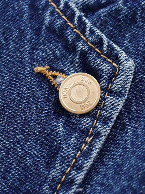 2024 őszi és télen újdonságok, alkalmi, kerek nyakú, ujjatlan kék karcsú derekú farmermellény