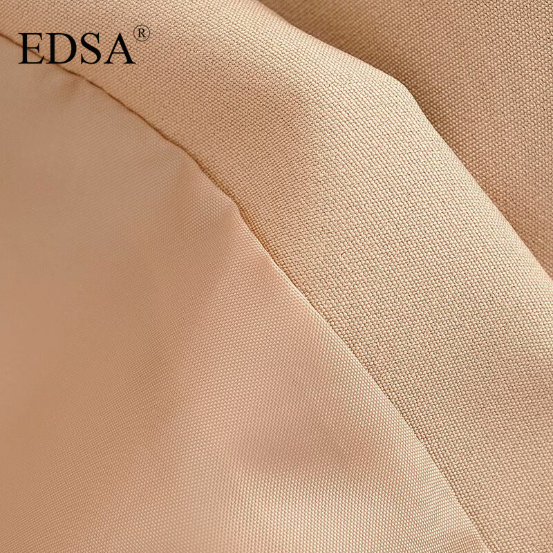 EDSA Vestă de modă pentru femei, vintage, fără mâneci, primăvară, toamnă, cu nasturi în față, îmbrăcăminte exterioară șic, negru, alb, vestă.