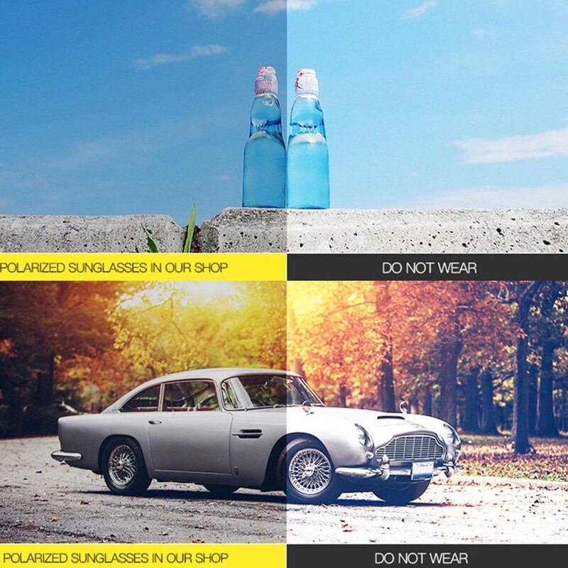 Poliarizaciniai naktinio matymo sportiniai akiniai nuo saulės akiniai, skirti vairuoti, apsaugantys nuo akinimo nakties, tinkami važiuoti naktį