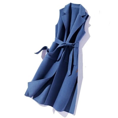 2024, la modă, nouă, cu mânecă lungă, vestă de lână, pentru damă