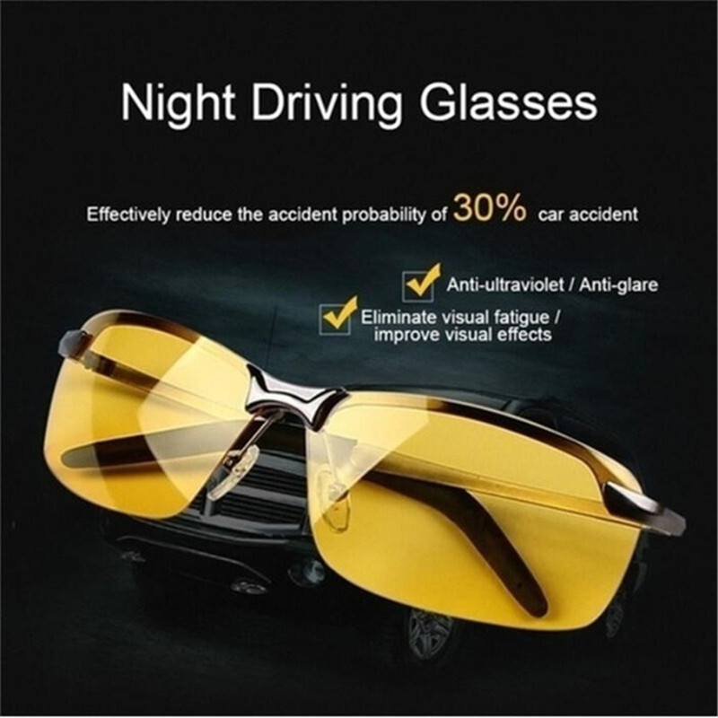 NAUJI Anti-glare Night Vision Vairuotojo akiniai naktiniai vairavimo akiniai Patobulinti šviesūs madingi akiniai nuo saulės Apsauginiai akiniai Automobilių priedai