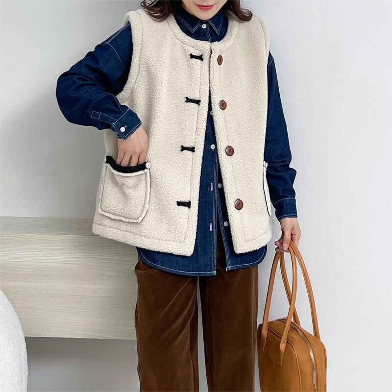 Ėriuko vilnos stovyklavimas Sportiniai šilti viršutiniai drabužiai Pridėti aksominį Dėvėjimas iš abiejų pusių Integruotas kailis ir oda Motociklo liemenė