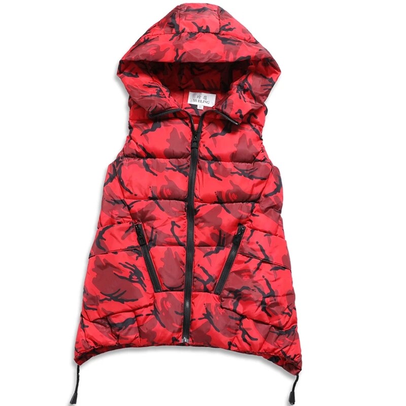 2024, toamnă iarnă, jachetă puf pentru femei, vestă groasă, nouă, din bumbac, fără mâneci, vestă, haine, cu fermoar, cu glugă, guler.