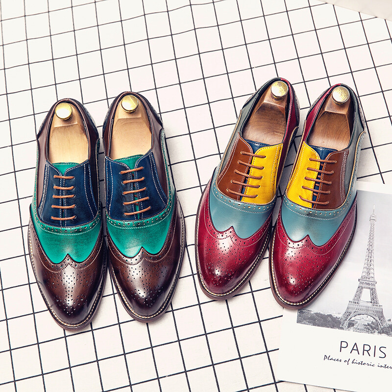 Pantofi noi din piele pentru îmbrăcăminte formală de primăvară și toamnă pentru bărbați, pantofi de afaceri, pantofi de mireasă, pantofi Oxford supradimensionați