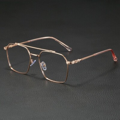 Blue Ray Blocking Anti-Blue Light Brilles Ultralight Metāla Datorbrilles Acu aizsardzība Kvadrātveida brilles Vīriešiem Sievietēm