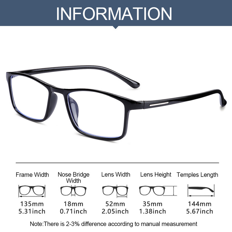 Modes Anti-Blue Light Īpaši viegls ietvars lasīšanai Brilles Vintage Vīriešu Brilles Sieviešu Brilles Hiperopija Brilles Stiprums +1.0~+4.0