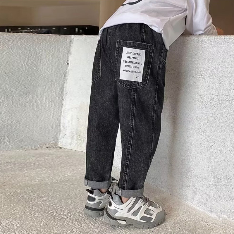 Pantaloni pentru copii pentru băieți Pantaloni pentru copii Blugi noi Haine casual Copii Băieți Îmbrăcăminte pentru băieți Bebeluși 10 12 ani Toamnă Blugi noi