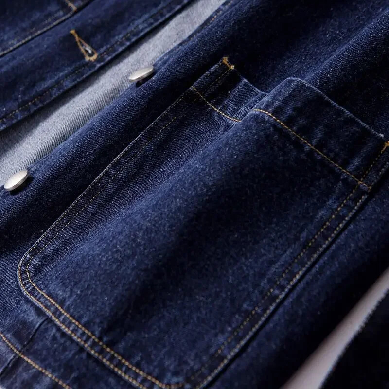 Vestă de denim nouă pentru femei Cardigan fără mâneci Jachetă de primăvară toamnă Paltoane de modă coreeană Topuri Buzunar mare de marcă