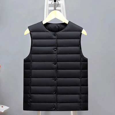 Rudens žiemos šviesa ir plona moteriška pūkinė medvilnė liemenė striukė be rankovių šilta liemenė Moteriški viršutiniai drabužiai Parkai Paltai Moteriški viršutiniai drabužiai