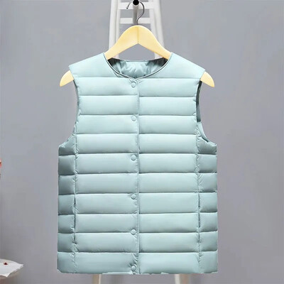 Rudens žiemos šviesa ir plona moteriška pūkinė medvilnė liemenė striukė be rankovių šilta liemenė Moteriški viršutiniai drabužiai Parkai Paltai Moteriški viršutiniai drabužiai