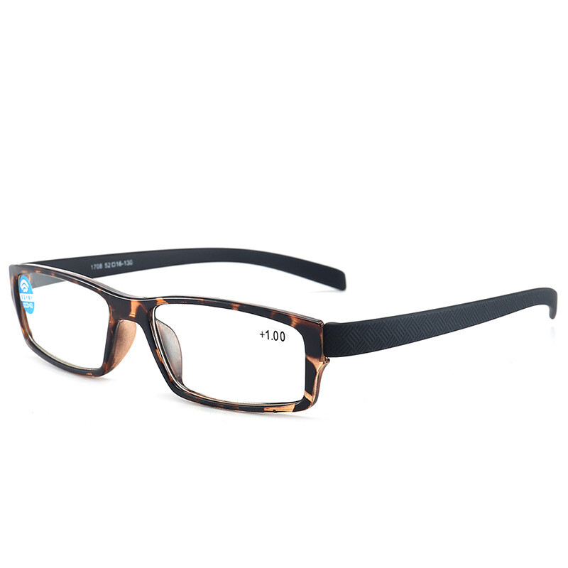 Maza rāmja lasīšanas brilles Īpaši vieglas augstas izšķirtspējas zilu gaismu bloķējošas lasīšanas brilles ar briļļu futrāli