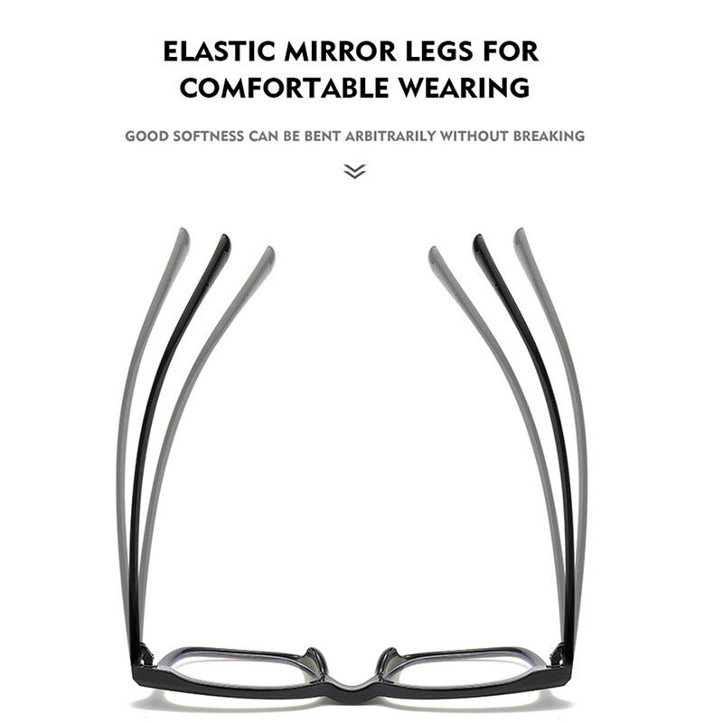 Vintage vīriešu zilas gaismas bloķējošas brilles, caurspīdīgas, liela izmēra sievietēm matētas melnas datora retro UV400 kvadrātveida brilles