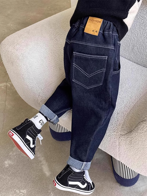 Blugi Jogger cu talie elastică pentru băieți 2024, primăvară, toamnă, pantaloni drepți din denim, copii mari, haine casual 4 6 8 10 12 14 ani