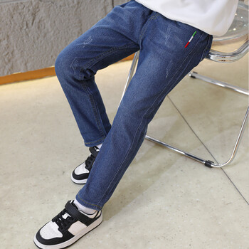 IEENS Kids Slim Jeans Teens Boy Casual Παντελόνι Παιδικό ελαστικό παντελόνι μέσης 4-11 ετών Fashion Μονόχρωμο ίσιο τζιν παντελόνι