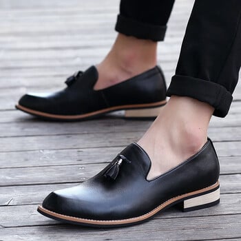 Ανδρικό δερμάτινο slip on Shoes Business Man Flat Classic Ανδρικά παπούτσια Δερμάτινα ιταλικά επίσημα παπούτσια Oxford Zapatillas Hombre