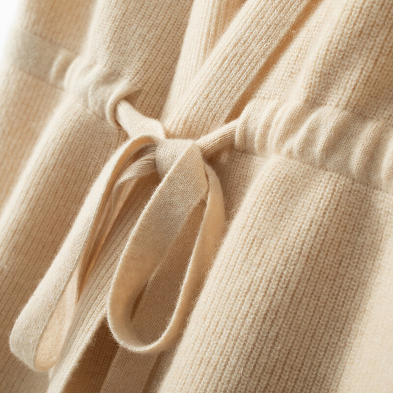 LDZWSM Moteriškos Merino Vilnos Liemenės Drabužiai Blakstienų Paltai Kieti Be rankovių Megzti megztiniai Paltai Megztiniai Laisvi Žieminė C3033070A