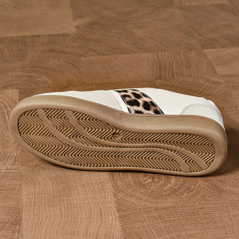 2024, stil nou, pantofi de damă, leopard, de designer, de înaltă calitate, ocazional, pantofi sport de dimensiuni mari, pantofi vulcanizati din piele PU