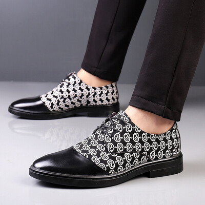 Pantofi de rochie pentru bărbați din piele lăcuită Pantofi Oxford casual pentru bărbați, mocasin, cu sclipici, încălțăminte pentru bărbați, pantofi cu vârf ascuțit pentru bărbați