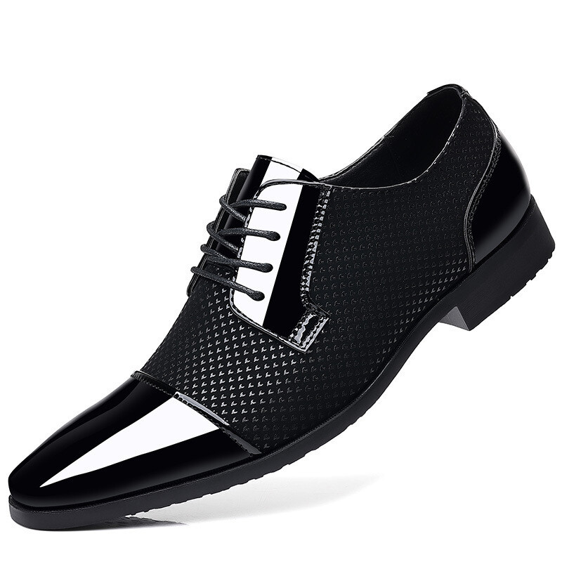 Pantofi de rochie pentru bărbați din piele lăcuită Pantofi Oxford casual pentru bărbați, mocasin, cu sclipici, încălțăminte pentru bărbați, pantofi cu vârf ascuțit pentru bărbați