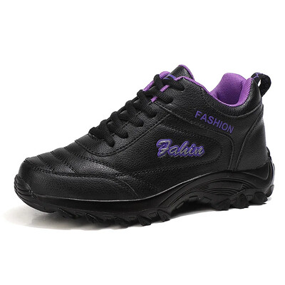 Nauji 2024 m. rudens žieminiai sportbačiai moteriški patogūs minkštu padu neslystantys laisvalaikio batai moterims iš PU vandeniui atsparūs sportiniai batai Zapatillas