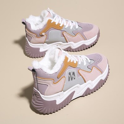 Női Sarkú cipők Nyári Cipők Koreai Női Cipők Tenisz Női Női Cipők Platform 2023 Divat edzőcipők Rózsák Vastag Talp