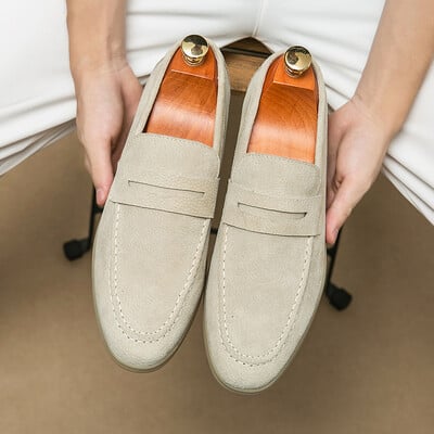 Suurbritannia Retro Meeste terava otsaga seemisnahast jalanõud Ehtsast nahast kingad Vabaajalised Penny Loafers Pidulikud Kleidid Jalatsid Sapatos Tenis Masculino