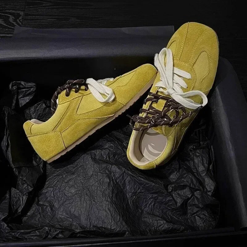 Tavasz és ősz, új koreai változat, niche ezüstös balettcipők Mary Jane cipők sport szabadidő, női, fűzős cipő, 2024