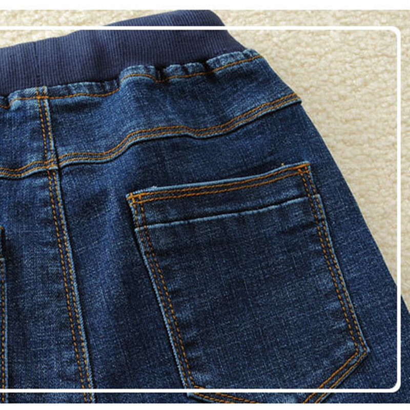 Blugi casual pentru băieți, clasici, găuri sparte, țesătură elastică, pantaloni din denim pentru copii, pantaloni pentru copii de 2-14 ani