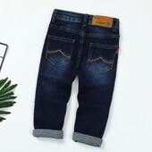 Új tavaszi és őszi gyerekfarmer, sztreccs gyerek farmernadrág, egyszerű és sokoldalú fazon 5