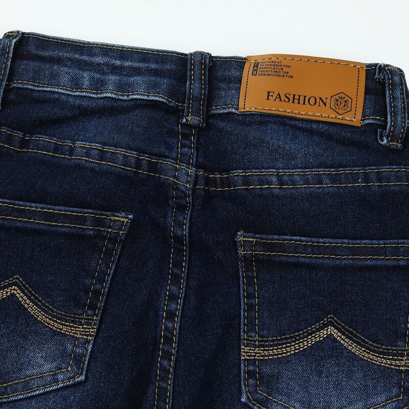 Új tavaszi és őszi gyerekfarmer, sztreccs gyerek farmernadrág, egyszerű és sokoldalú fazon 5