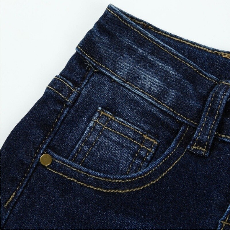 Új tavaszi és őszi gyerekfarmer, sztreccs gyerek farmernadrág, egyszerű és sokoldalú fazon 5