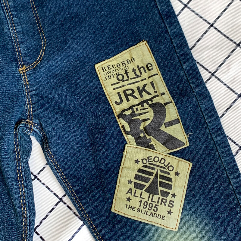 Retro bikses Džinsi Bērnu džinsi Zēni Meitenes Parastās Bikses 3–11 gadus veca mode