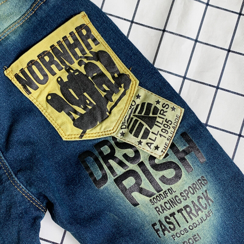 Retro bikses Džinsi Bērnu džinsi Zēni Meitenes Parastās Bikses 3–11 gadus veca mode