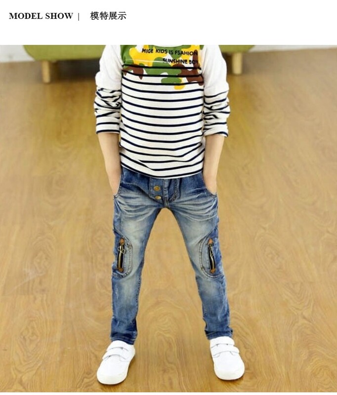 Gyerekruházat 2022 tavaszi és őszi új fiús farmernadrágok, gyereknadrágok