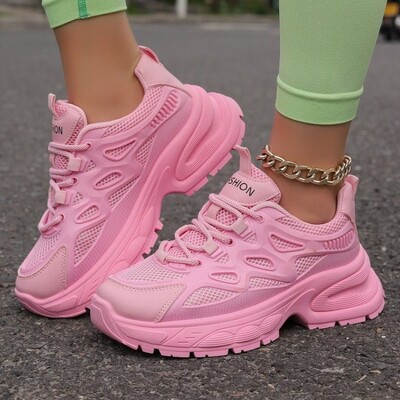 Női tornacipők Új belső emelés alkalmi platform cipő Női divat kültéri csúszásgátló kényelmes edzőcipő női