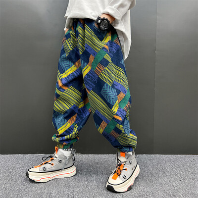 Fiú farmernadrág, 2024. tavasz, új, bő nadrág farmer, gyermek, jóképű őszi rajzfilmnadrág 2 3 4 5 6 7 8 9 10 11 12 13 14 év