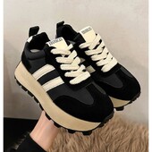 Sportbačiai Batai Moteriški Rudens Žiema Vintažiniai Įvairūs Laisvalaikiai Lengvi, stori padai tėčio batai Platforminiai batai Zapatos De Mujer