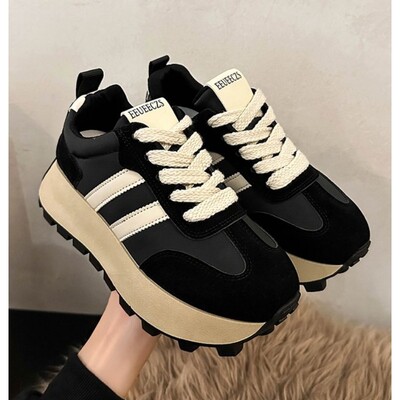 Sportbačiai Batai Moteriški Rudens Žiema Vintažiniai Įvairūs Laisvalaikiai Lengvi, stori padai tėčio batai Platforminiai batai Zapatos De Mujer